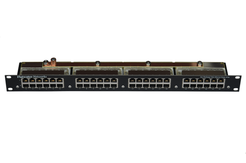 24 Circuit Rackmount Gas Discharge Tube Ethernet Surge Array